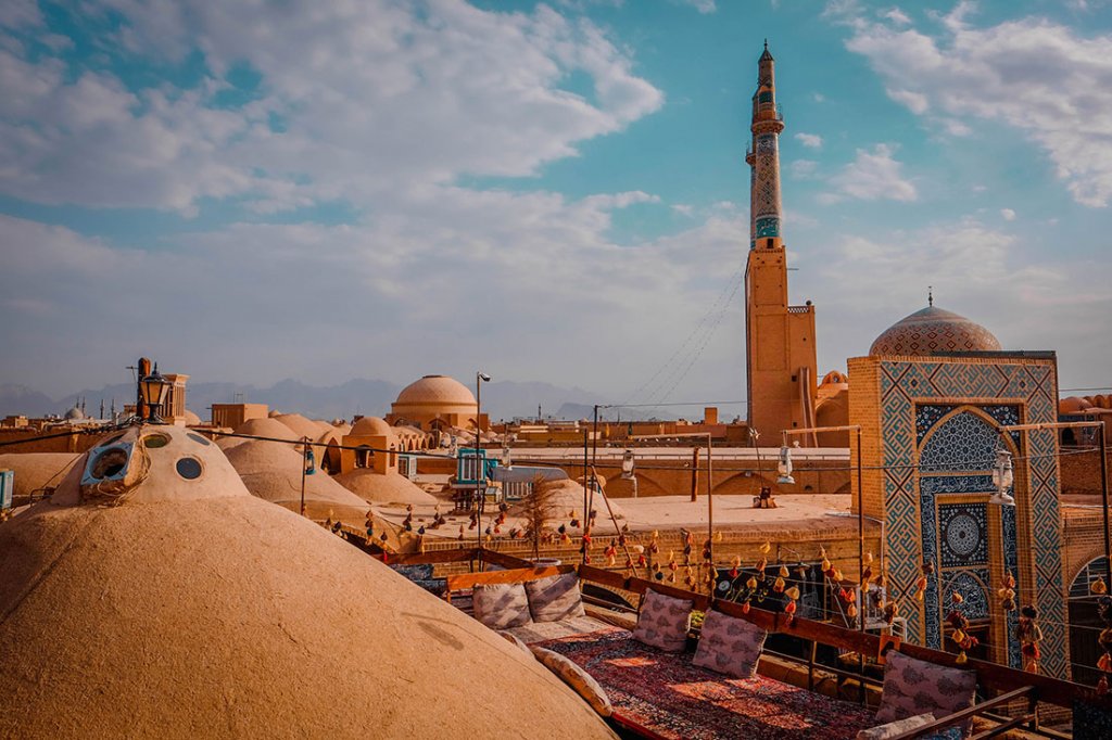 Skyline of Yazd - Iran itinerary