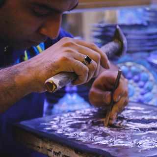 One of the perks of visiting the grand bazaar of Esfahan is getting to see the whole process in action.  #travestyleesfahsn #travestyle 